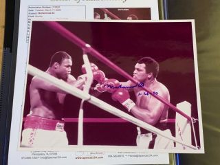 1980 Larry Holmes Vs.  Muhammad Ali Signed Photo With Jsa Loa 1/1 Rare