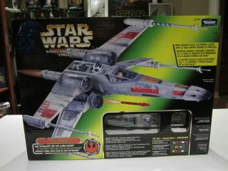 Vintage Star Wars 1997 The Power Of The Force X Wing Fighter Nib