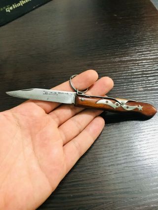Vintage Rare Small Okapi Knife Made In Germany Ring - Lock Folding Knife