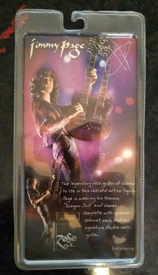 Led Zeppelin Jimmy Page NECA Action Figure 2006 Classicberry Limited Rock - MIB 2
