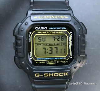 Very Rare 1995 Vintage Casio G - Shock Dw - 6800 (1288) 43mm Watch - Battery