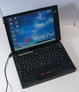 Rare - IBM ThinkPad 760ED Windows 98 48mb Ram 1gb Pentium Laptop Computer w/ AC 2