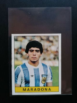 Soccer Sticker Panini Maradona Calciatori 1979 Rookie Rare,  Good Conditions