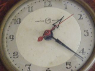 Rare Demilune Gilbert Rohde Clock For Herman Miller Company Zeeland,  Michigan