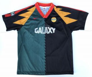 Rare Vintage Los Angeles La Galaxy 90s Nike Soccer Jersey Size Xl Futbol Kit Mls