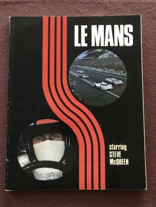 Steve Mcqueen - Le Mans - 1971 Rare Movie Program 48 Pages In Pristine Shape Usa