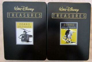 Walt Disney Treasures - Zorro The Complete Seasons 1 & 2 Rare Set Dvd Like