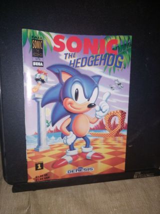 Sonic The Hedgehog 1 Sega Genesis - 1st App Mini Promo Comic - Rare 9.  4 - 9.  6