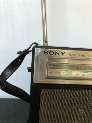 Vintage RARE 1980 ' s Sony Radio SSP ICF - S5W Portable Transistor 3