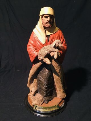 Rare Vintage Tom Clark Wolfe The Good Shepherd 17” Cairn Studio Figurine Signed