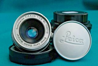 Rare - - Leitz 3,  5cm/f1:3.  5 Summaron Lens For Leica M4 Camera