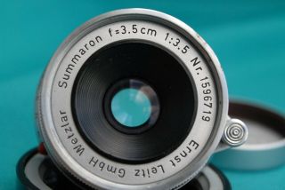 RARE - - Leitz 3,  5cm/f1:3.  5 Summaron lens for Leica M4 camera 2
