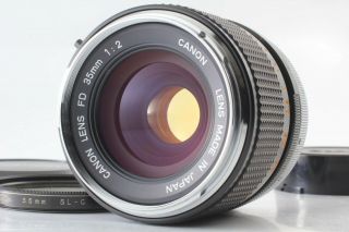 Rare " O " [near Mint] Canon Fd 35mm F2 Wide Angle Mf Lens From Japan