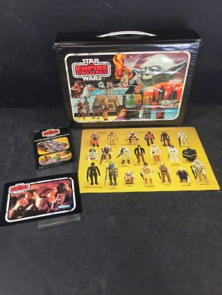 1980 Vintage Kenner Star Wars Esb Action Figure Collectors Case W/paper Inserts