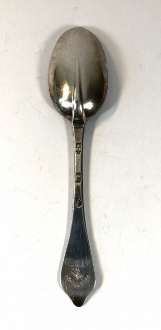 Rare Queen Anne Solid Silver Table Spoon London 1706 Britannia Dog Nose Rat Tail