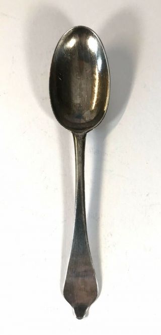 Rare Queen Anne Solid Silver Table Spoon London 1706 Britannia Dog Nose Rat Tail 2