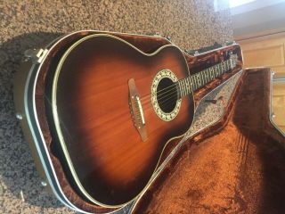 Rare 1977 Ovation Acoustic Electric Guitar Model 1612 - 1,  Includes Hard Case.