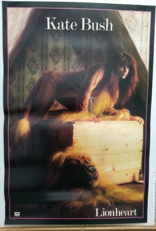 Kate Bush Lionheart Vintage Poster 1978 Emi Records Pop Rock 30 " ×20 " Rare