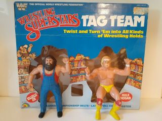 Wwf Ljn Tag Team Hulk Hogan & Hillbilly Jim 1984 Wrestling Superstars Titan Box