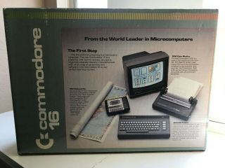 Commodore 16 Vintage Computer RARE 1984 C16 Complete,  add ' l software 2