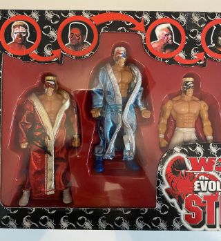 WCW The Evolution of Sting Wrestling Action Figure Set,  ToyBiz,  WWE,  WWF,  AEW 3