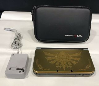 Nintendo 3ds Xl Hyrule Gold Limited Edition With Rare Dual Ips Screens