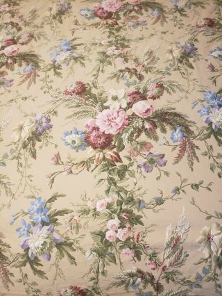Ralph Lauren Adriana Sateen Beige Floral Rare And Htf Full Queen Duvet Cover Euc