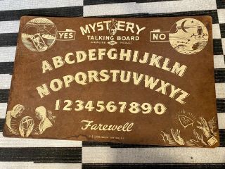 Rare 1940 Mystery Talking Ouija Board By E.  S.  Lowe Company York,  N.  Y.