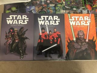 Star Wars: Legacy Vol.  1,  2 & 3 Hc Trilogy Set Dark Horse Out Of Print Rare Oop