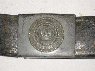Rare Imperial German Army Ww1 Belt And Buckle Saxony