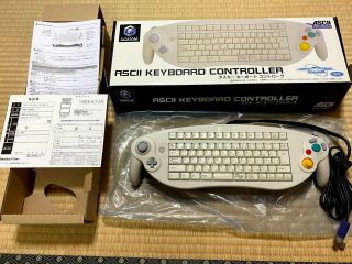 Gamecube Ascii Keyboard Controller Japan Import Rare Japanese Gc Game Cube