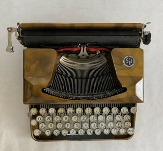 Seidel & Naumann Erika Model S typewriter 1940 - RARE colour - 3