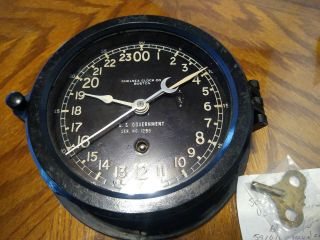 Vintage Chelsea Ship Clock U.  S.  Government Air Force Rare