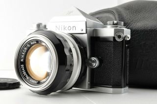 Rare Early Nikon F W Eyelevel /nikon Nikkor - S Auto 1:1.  4 F=50mm From Japan 0011