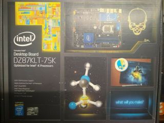 Rare Intel Extreme Series Dz87klt - 75k Lga 1150 Motherboard W/ Io Plate And More