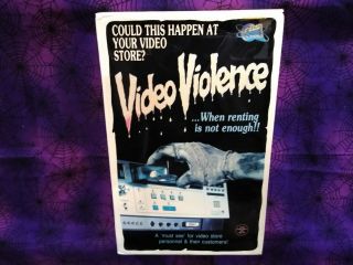 Video Violence Vhs Camp Motion Pictures Big Box Horror Gore Sov Splatter Rare