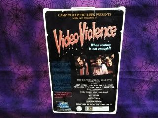 Video Violence VHS Camp Motion Pictures Big Box Horror Gore SOV Splatter rare 2