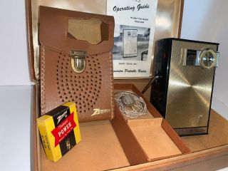 Zenith Royal 400 Transistor Radio,  Gift Box Set,  Complete,  Very Rare