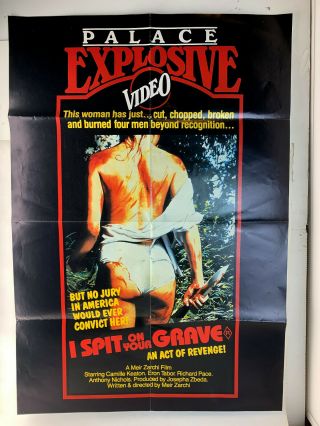 I Spit On Your Grave Very Rare Australian Palace Explosive Video Movie Poster