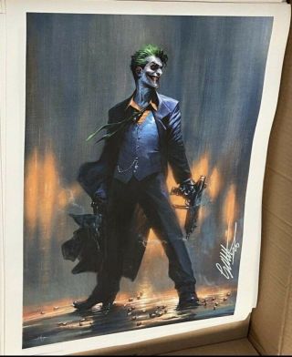 Joker 1 Canvas Lithograph By Gabriele Dell 