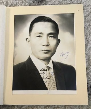 South Korean President Park Chung - Hee Signed Photo With Letter 1965 - Very Rare