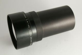 Rare Carl Zeiss Jena Visionar F/1.  9 130mm Fast Projection Lens Bokeh Cine