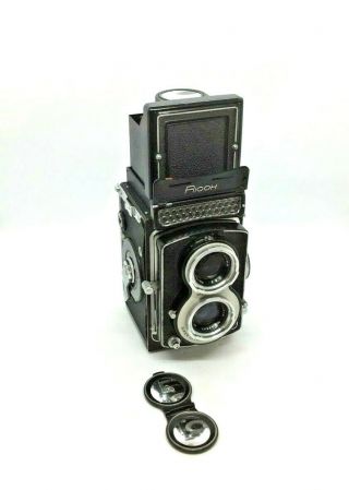 Ricoh RARE RICOHMATIC 225 Vintage Twin Lens Reflex Medium Format Film Camera 2