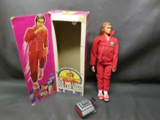 1975 Six Million Dollar Man Figure - W/ Box - & Motor - The Biotic Man