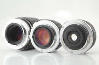 Rare Olympus M - SYSTEM 3 Lens Set Zuiko 50mm F1.  4 28mm F3.  5 200mm F4 From JAPAN 2