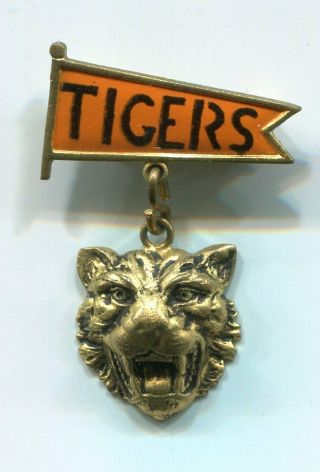 Rare 1935 Detroit Tigers / World Series Baseball Souvenir Enamel Pin