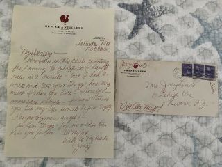 Very Rare Letter From Jerry Lewis To Wife Patti Lewis 1945