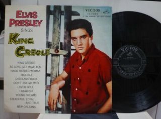 Elvis Presley / King Creole,  Rare Japan Orig.  Victor 1958 Lp Ls - 5086 Mono Lp