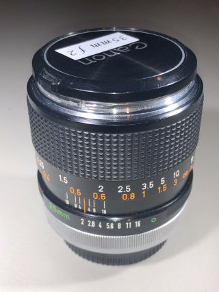 RARE Canon FD 35mm f2 MF Thorium Lens 3