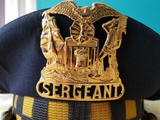 Cap,  casquette CHICAGO Sergeant Police obsolète 1980,  bon état et RARE 2